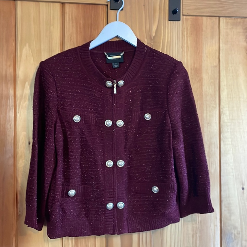 St. John Boutique Maroon Sweater - size 10